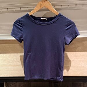 Olivia Rae Navy Short Sleeve Crewneck Tee